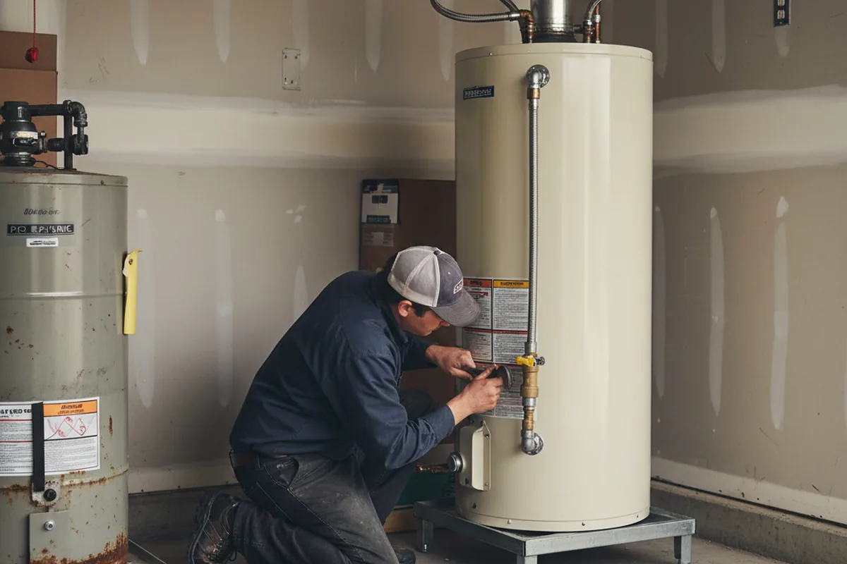 Water heater and shutoff valve replacement in Saint Simons Island
